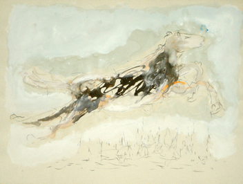 Pferd, 1989, Mischtechnik, 30 x40 cm.jpg