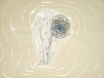 Schneckenmann, 1988, Mischtechnik, 30 x 40 cm.jpg
