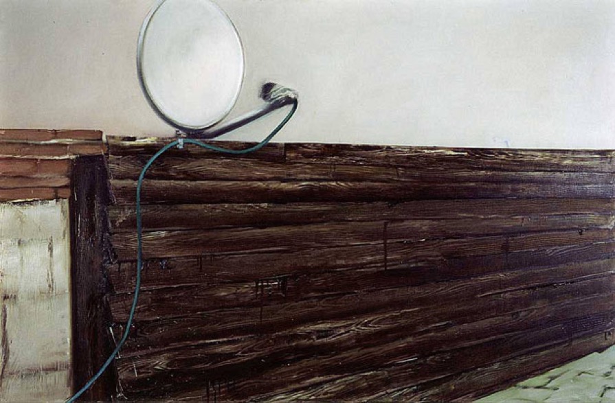 Ohne-Titel,1997, Öl auf Nessel, 140 x 105 cm