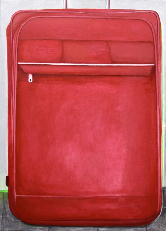 Trolley 4, 2007, Acryl auf Nessel, 70 x 50 cm 